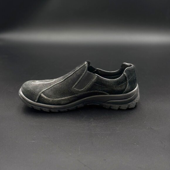 Rieker Womens Black SlipOn Shoes Antistress EU 40  US 9 Antistress Leather Clogs - Picture 13 of 15